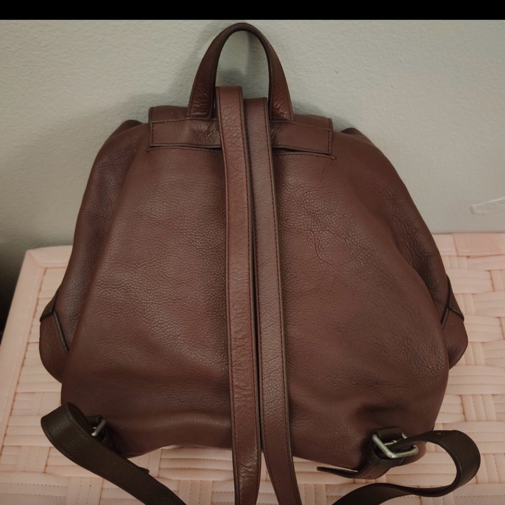 Vera Bradley Chocolate Leather Backpack - Picture 4 of 6